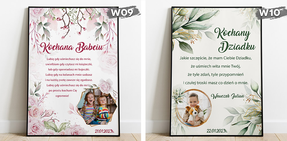 Prezent na Dzień Babci i Dziadka Pamiątka życzenia z zdjęciem - obrazek 4